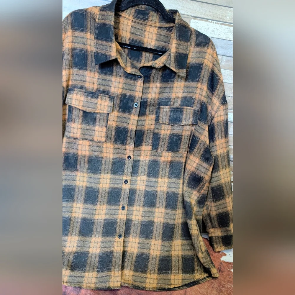 Free Bird Lynyrd Skynyrd Graphic Upcycled Flannel Shirt - Picture 13 of 15